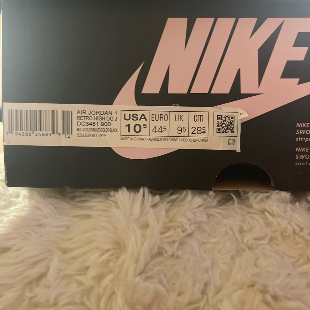 Nike J. Balvin x Air Jordan 1 Retro OG High 'Colores Y Vibras' DC3481-900 - 10.5 - Picture 8 of 14